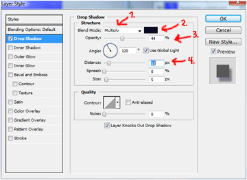 Creating a Drop Shadow with Photoshop