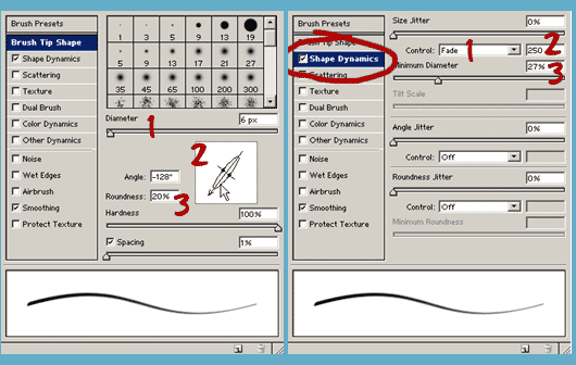 Photoshop Brush Controls