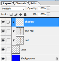 Photoshop layer palette